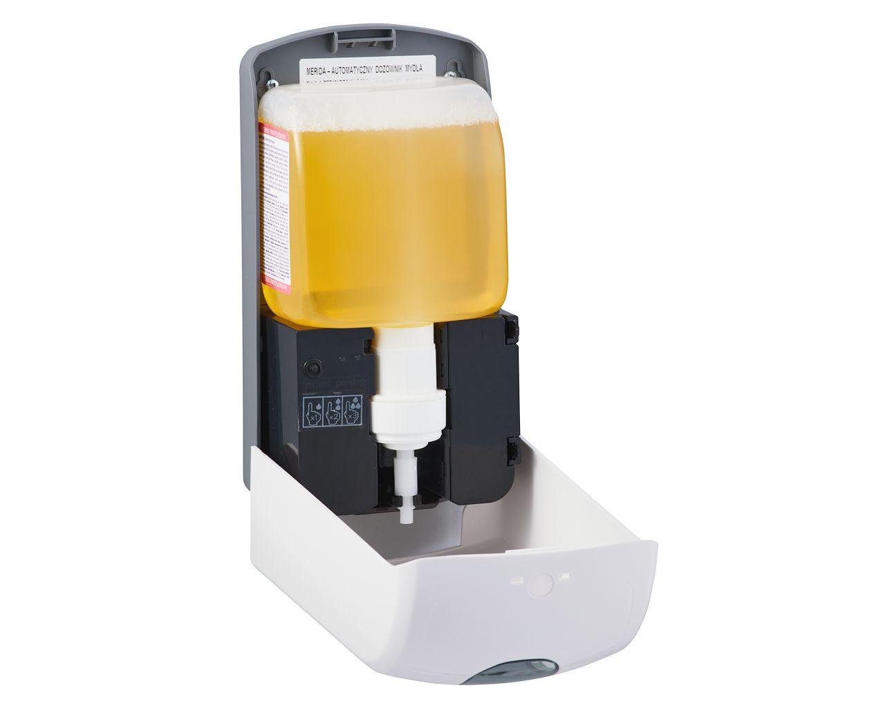 DEB401 ONE бесконтактный автоматический распылитель дезинфицирующего средства для одноразовых картриджей 1000 мл, АБС-пластик, белый Merida  - Вид №3