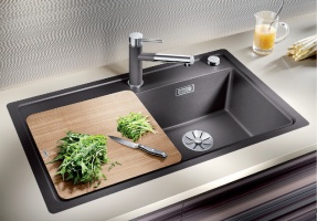 523821 Кухонная мойка Blanco Zenar 45 S-F чаша слева алюметаллик  Blanco Zenar Алюметаллик