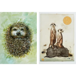 Постер Арт дизайн Хто тут 21x29.7 см 2 шт.