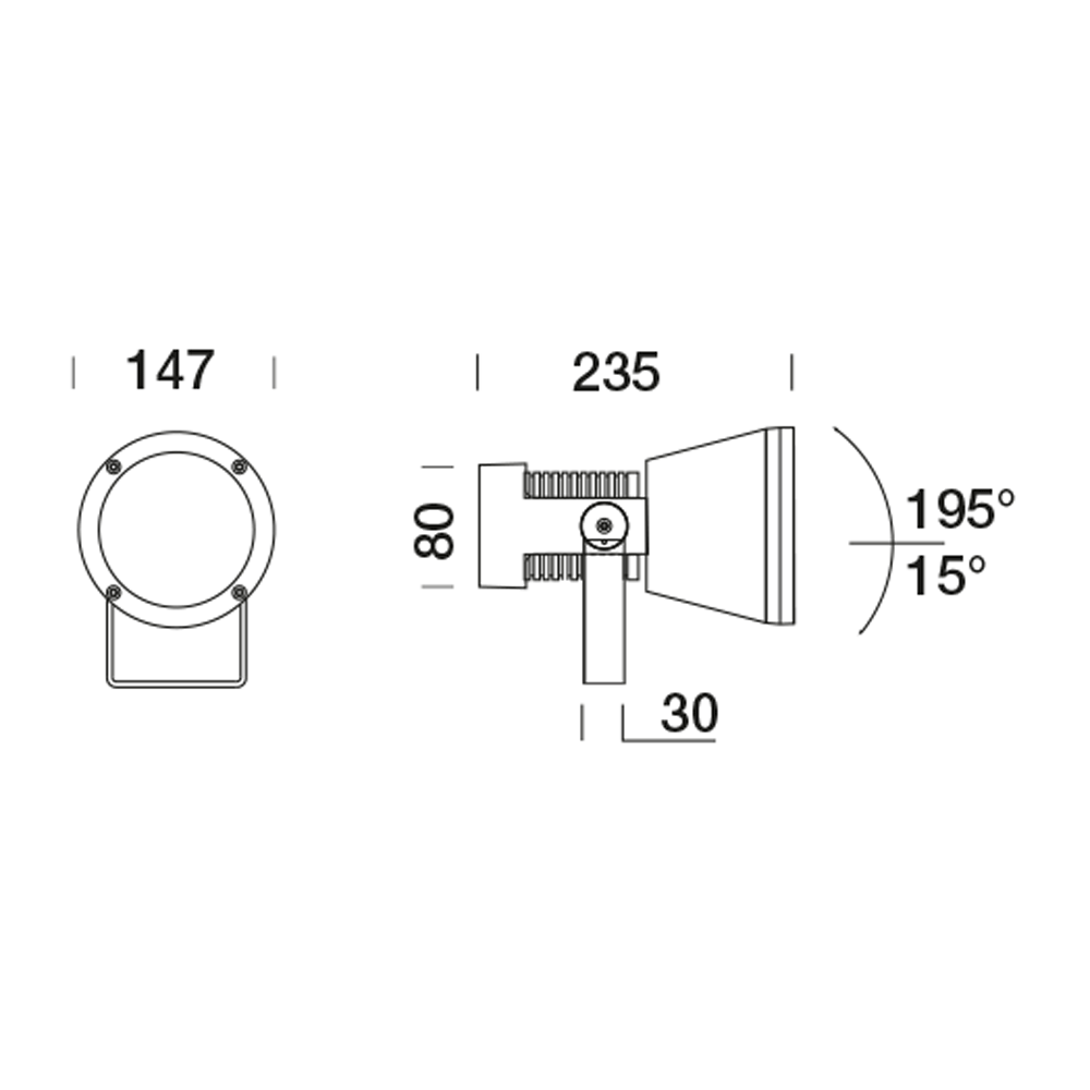 8323401 Проектор Platek MINI SPRING Proiettore  MINI SPRING Floodlight - 16 LED RGBW 9°  - Вид №6