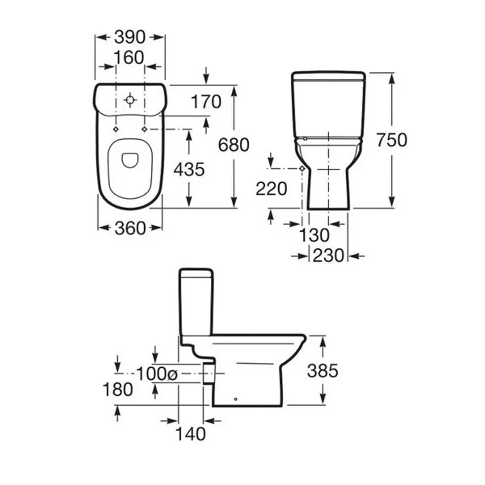 Бачок для унитаза Roca Giralda двойной слив STLM-2068407 - Вид №7
