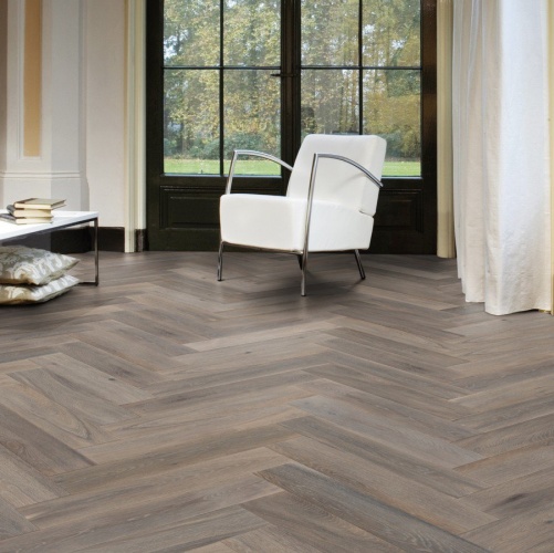 Паркет Ёлка Solidfloor New classic Кэнтрбери Дуб Натур с брашью (Текстурированная) 610х122 мм 1194938 - Вид №25