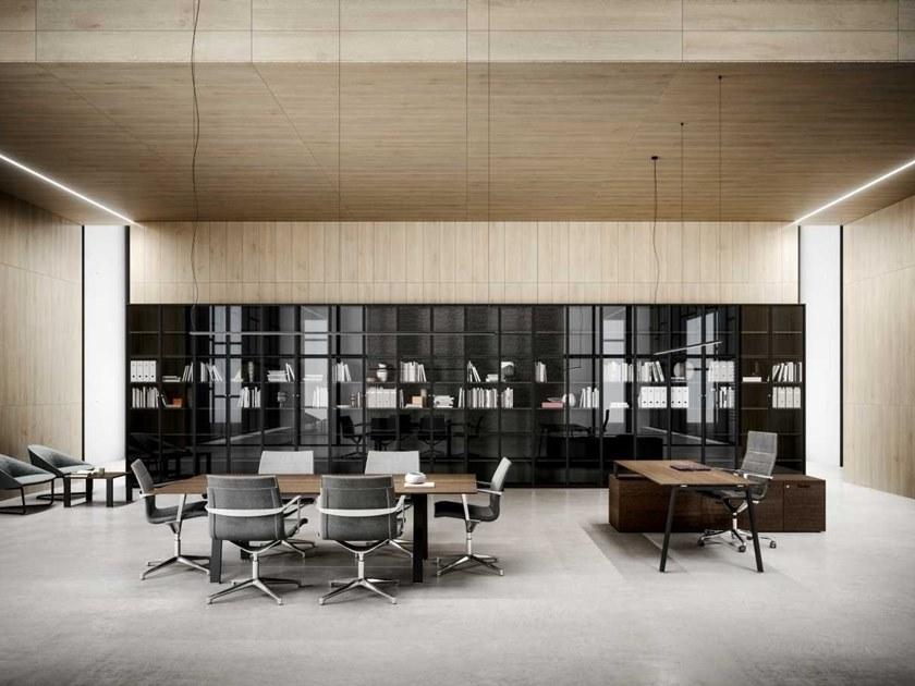 Bralco Модульный офисный книжный шкаф из закаленного стекла Take off sun-id-1506681 - Вид №3