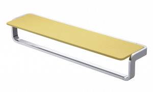 Полотенцедержатель с полкой Bumhan KH-705S-1 (Длина 50см) Черный