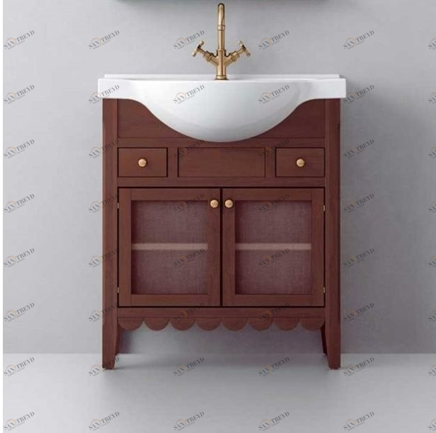 Avila Dos Тумба напольная "Волны" с раковиной ETNA 75 Color 27 COUNTRY ETNA COUNTRY 01044180120362N27