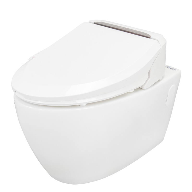 Комплект электронное биде Senspa + Безободковый подвесной унитаз Подвесной унитаз + VB-3000 sun-id-2005387