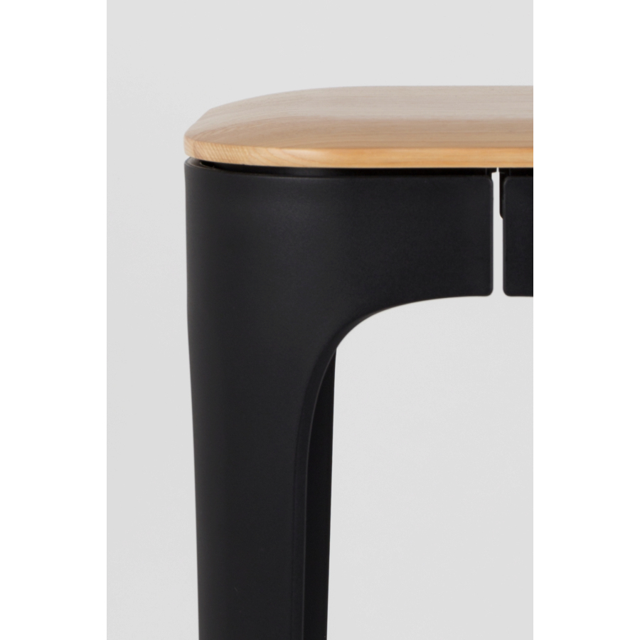 Стул барный Up-High черный White Label Living 1500240 - Вид №3