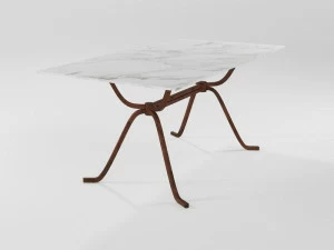 Barel Стол из мрамора и железа