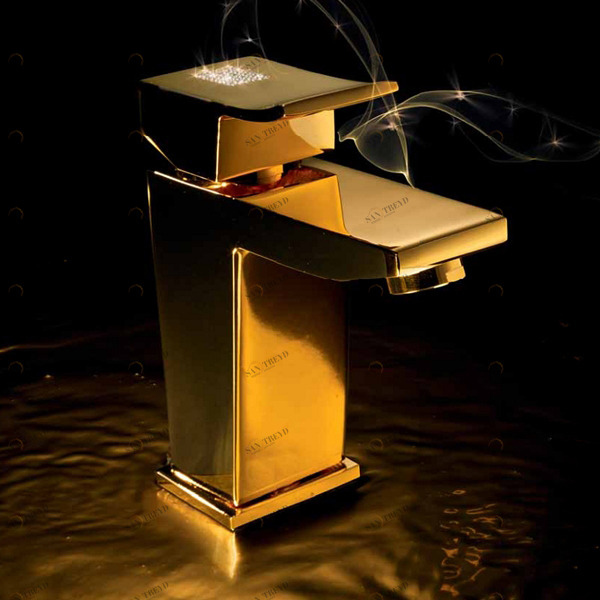 Однорычажный смеситель для раковины с клапаном клик-клак 56.004M MAIER SURF DIAMOND 56004M