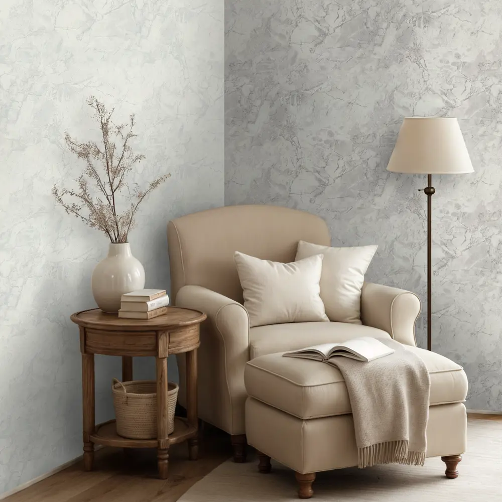 Обои флизелиновые Euro Decor Lucerna светло-бежевые 1.06 м 89437898 STLM-1583528 - Вид №4