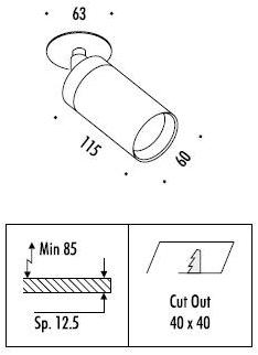 DAVIDE GROPPI Регулируемый светодиодный прожектор sun-id-1466698 - Вид №2