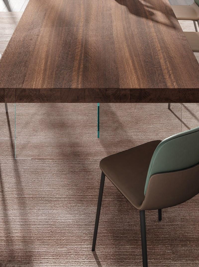 Lago Прямоугольный стол из дерева и стекла Air sun-id-1397964 - Вид №4