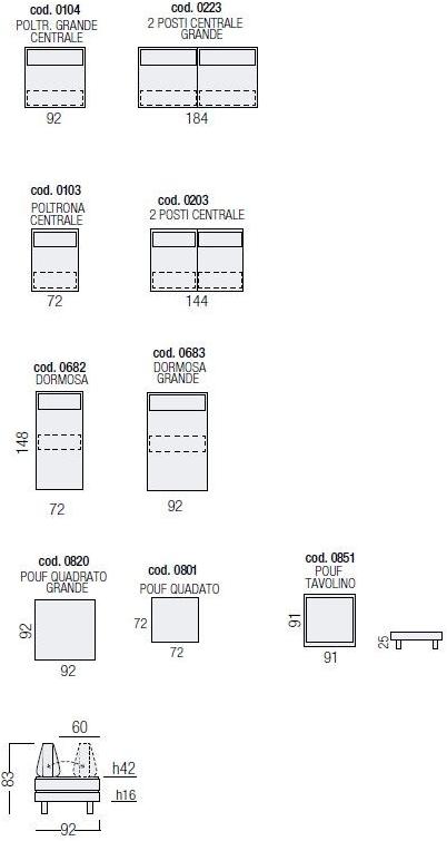 Egoitaliano Модульный кожаный диван sun-id-1384421 - Вид №3