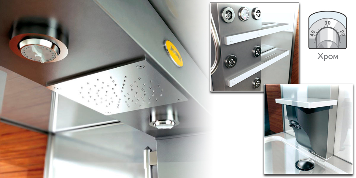 Душевая кабина Mynima 120 TT 9447-984A Dx Jacuzzi 9447984ADX - Вид №1