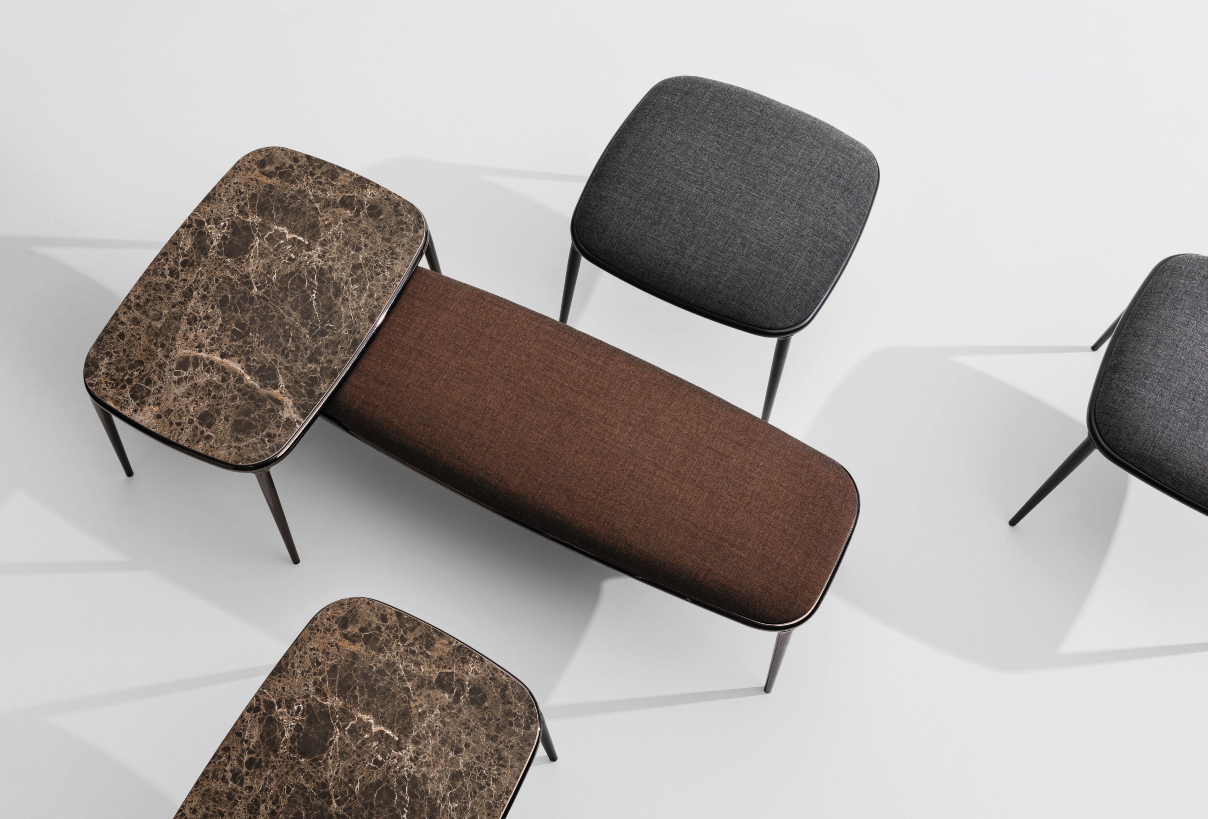 Кожаный низкий стул Midj ARCH-00025500 - Вид №2