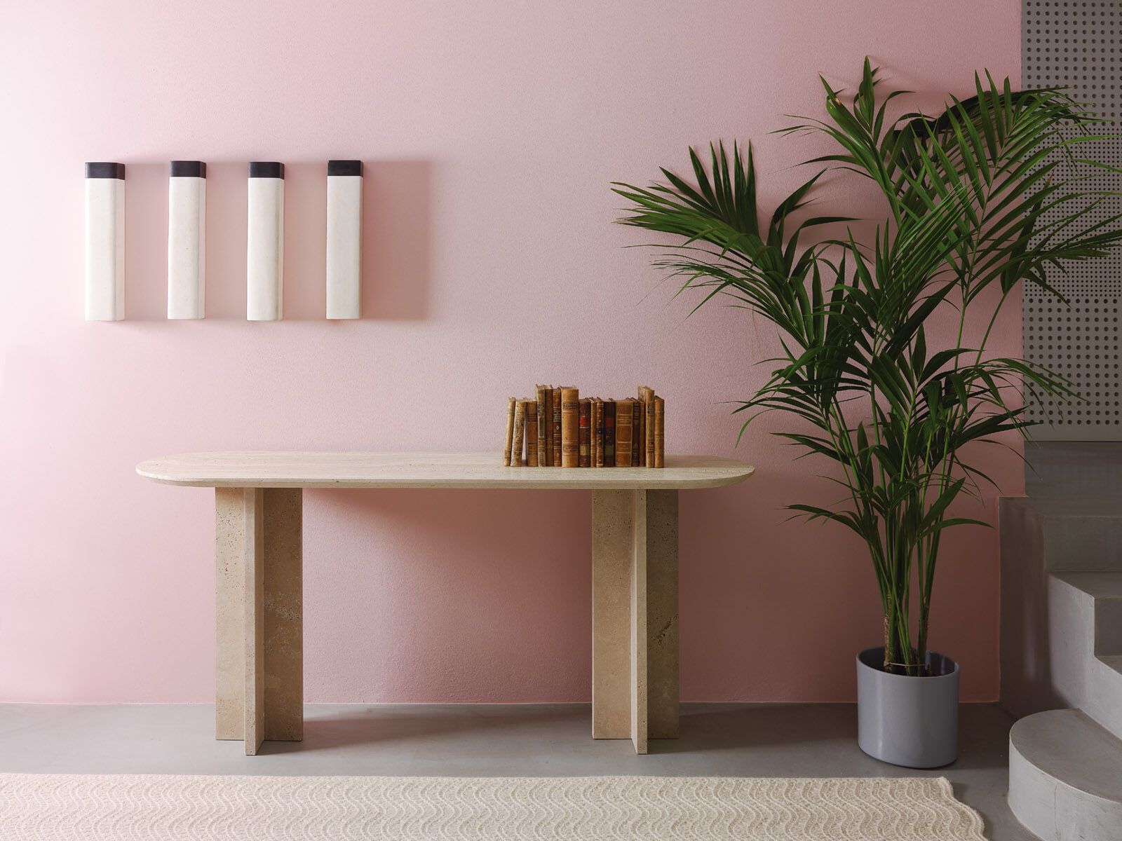 Травертиновый консольный стол Lando TIBUR ARCH-00054828 - Вид №2