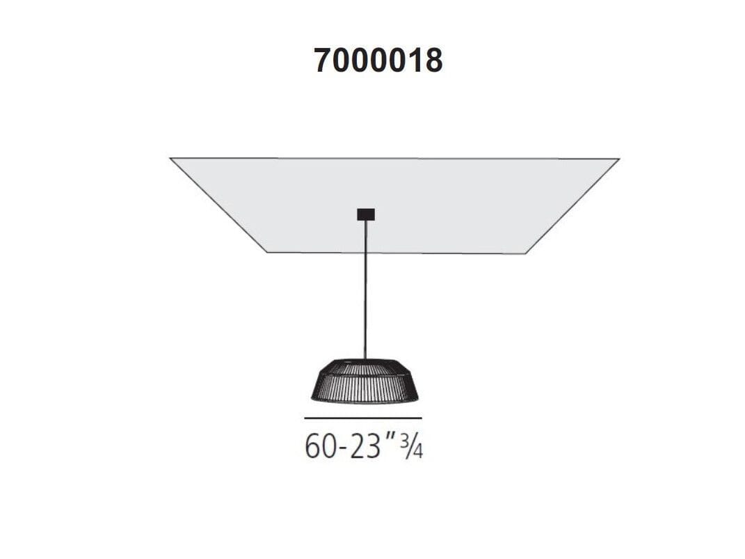 Латунный подвесной светильник Vibieffe 7000 BIG ARCH-00014773 - Вид №1
