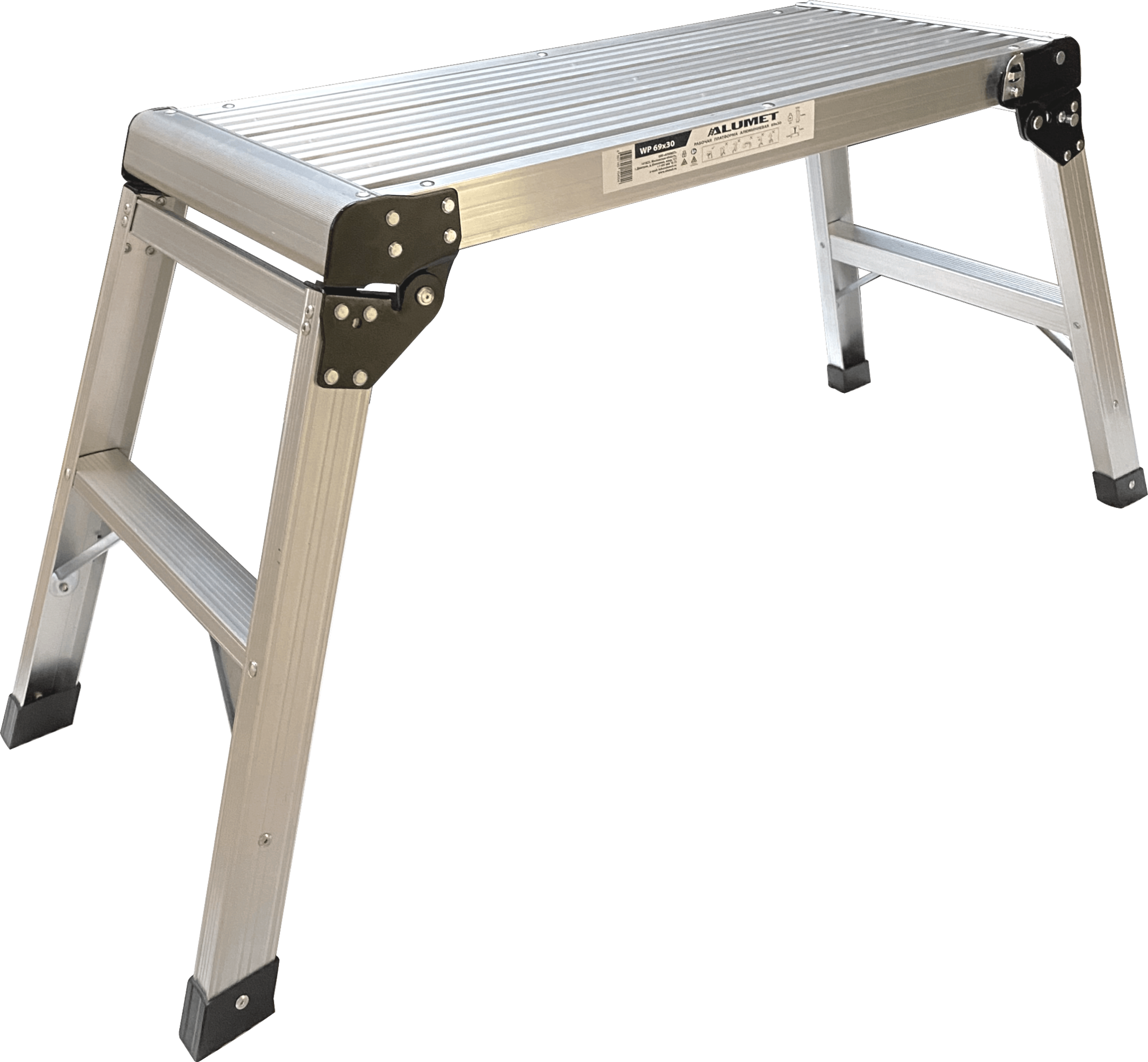 Алюминиевая шарнирная рабочая платформа ALUMET WP 69x30 - Вид №1