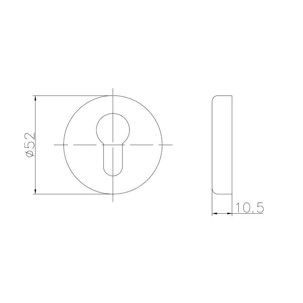 Накладка декоративная Edson E SC для защиты цилиндра замка 85163356 STLM-0059261 - Вид №3