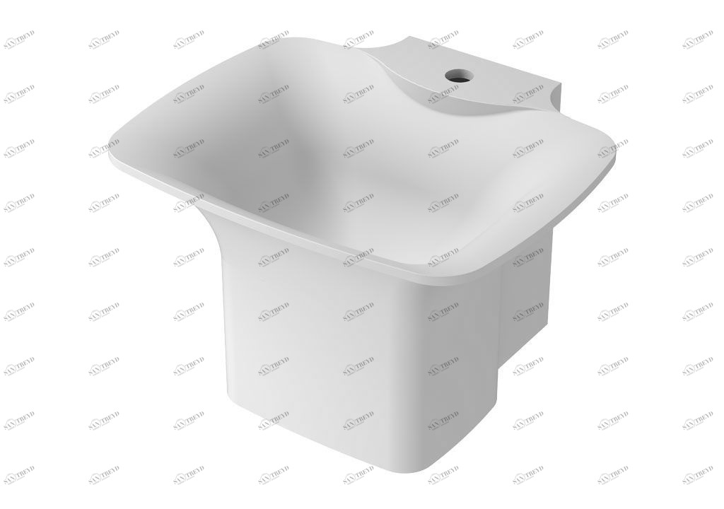 N2 Накладная раковина на столешницу  прямоугольная Aquanet 