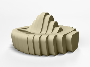 Двусторонний диван с покрытием из пенопласта