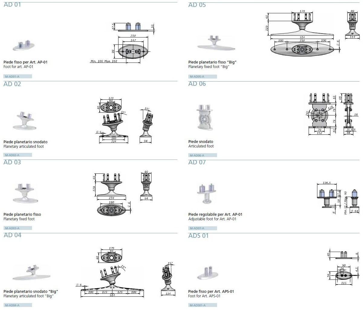 Nuova Oxidal Комплектующие для стеклянных перегородок Mini sun-id-1355975 - Вид №6