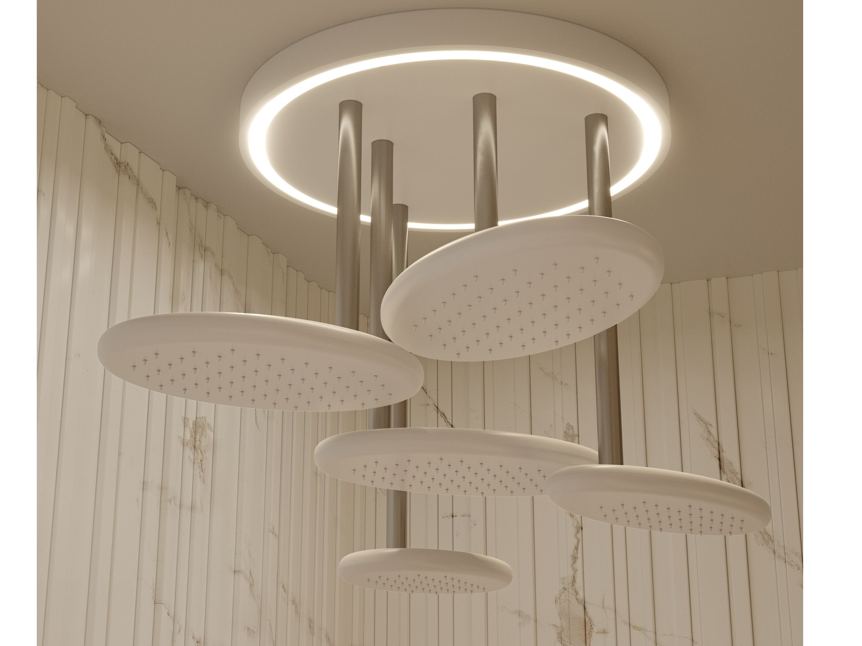 Потолочная душевая головка Corian® MOMA Design METEORA ARCH-00076398