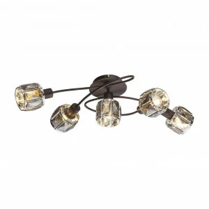 Потолочная люстра Globo Indiana 54357-5 GLOBO ДИЗАЙНЕРСКИЕ, INDIANA 00-3888614 Бежевый