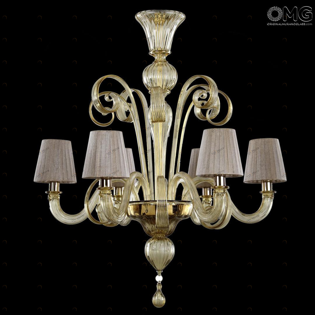 3972 ORIGINALMURANOGLASS Люстра-канделябр - Пастораль - муранское стекло OMG  см MODERNO