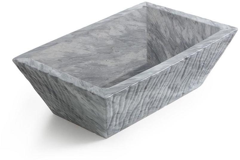 Ptr01r Подвесная раковина настенная овальная Horganica Pietra белая - Вид №1