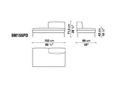 Кожаный угловой диван B&B Italia Michel ARCH-00098797 - Вид №12