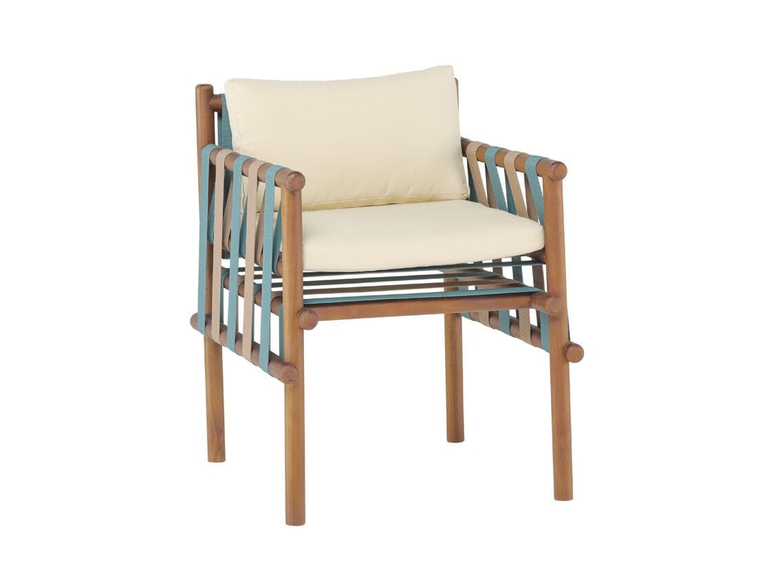 Садовое кресло из тикового дерева с подлокотниками Il Giardino di Legno Lignes ARCH-00152820