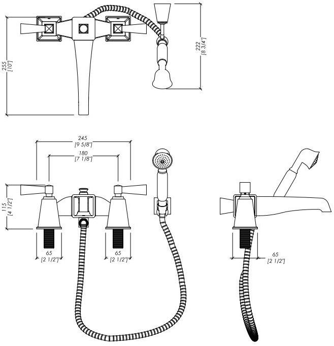 Devon&Devon Смеситель для ванны из латуни Vip time sun-id-1436732 - Вид №3
