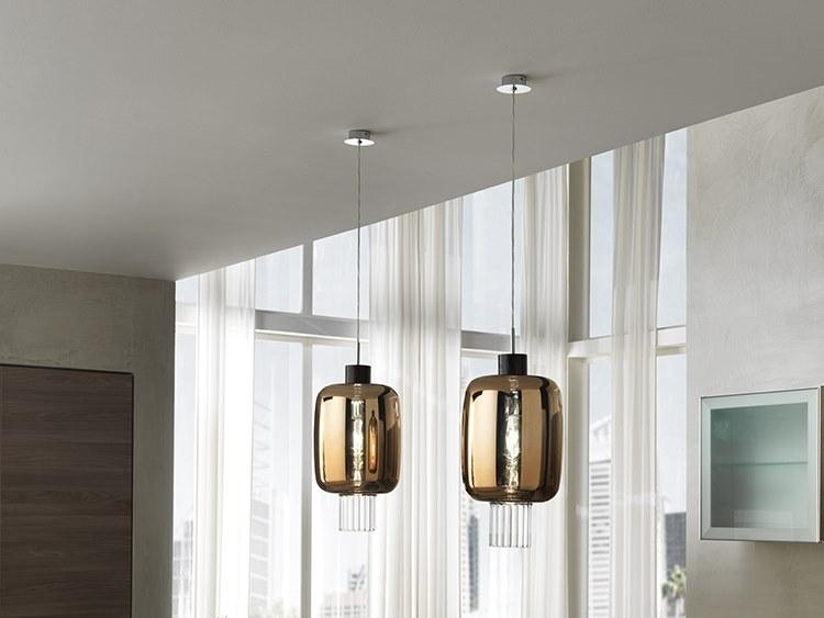 Cangini & Tucci Подвесной светильник из металлизированного боросиликатного стекла Dolium Xxl1363.1l - Вид №1