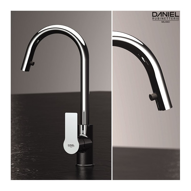 RX684 Смеситель для мойки DANIEL RUBINETTERIE Reflex - Вид №1