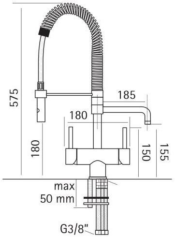 Quadrodesign Кухонный кран для очистки воды с отдельной водой Idealaqua sun-id-1473680 - Вид №1