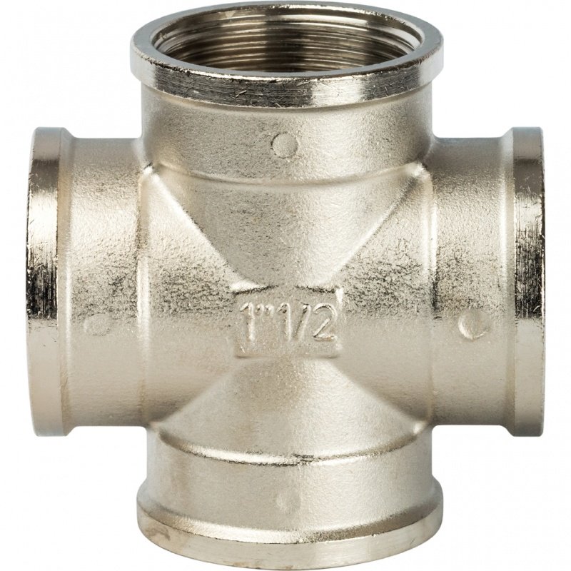 Крестовина ВР 1 1/2" никель STOUT SFT0031000112 - Вид №1