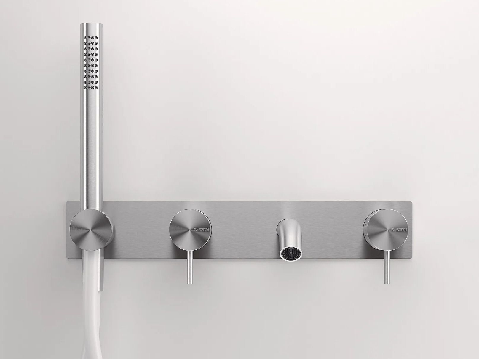 Настенный смеситель для ванны с ручным душем Zazzeri Z316 MONO ARCH-00066152 - Вид №1