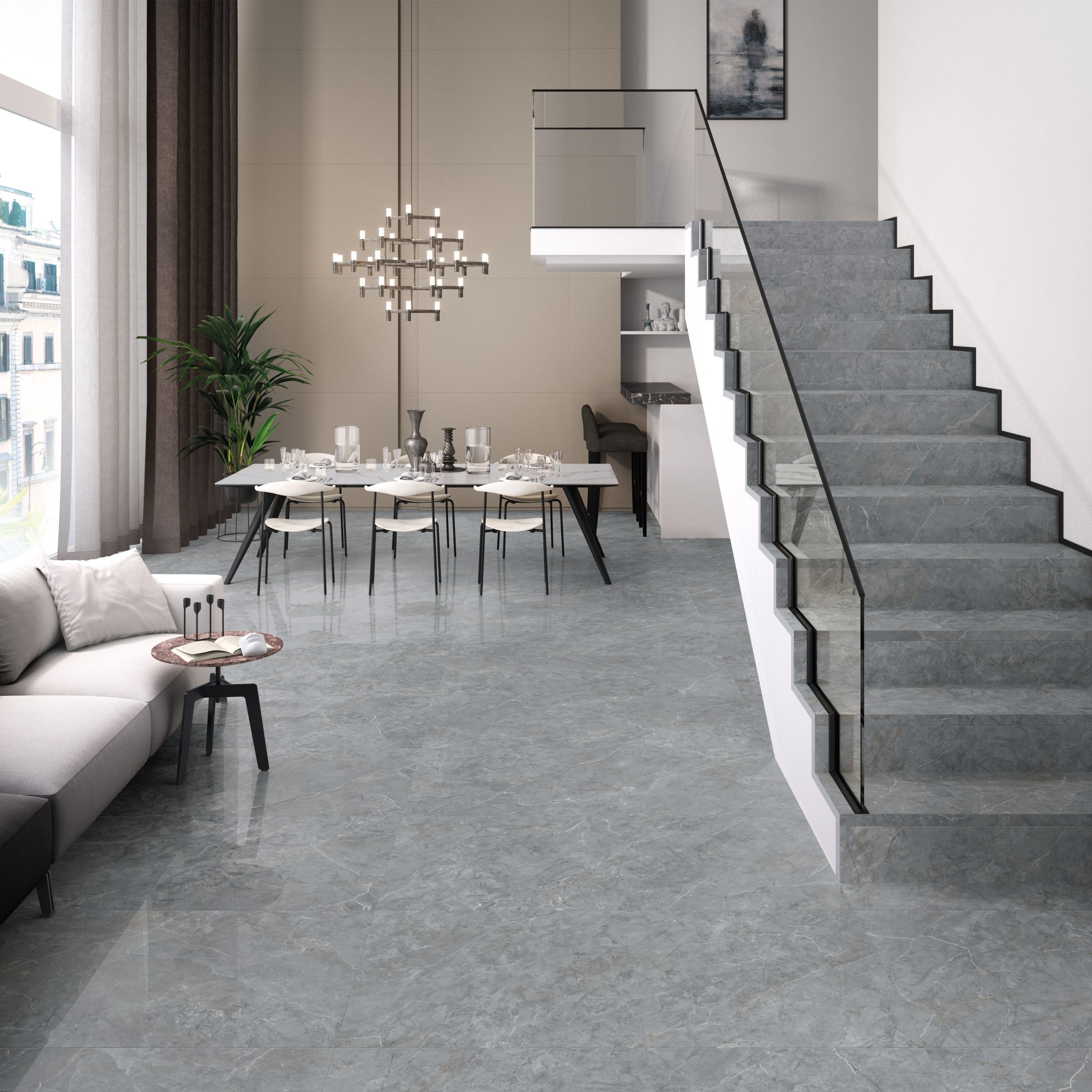 Пол из керамогранита с мраморным эффектом Supergres Чистота мрамора ARCH-00080391 - Вид №19