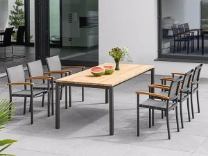 FISCHER MÖBEL Прямоугольный садовый стол из тика Rio