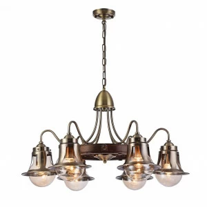 Подвесная люстра Omnilux Croce OML-50703-06 OMNILUX ДИЗАЙНЕРСКИЕ, CROCE 220460 Бронза