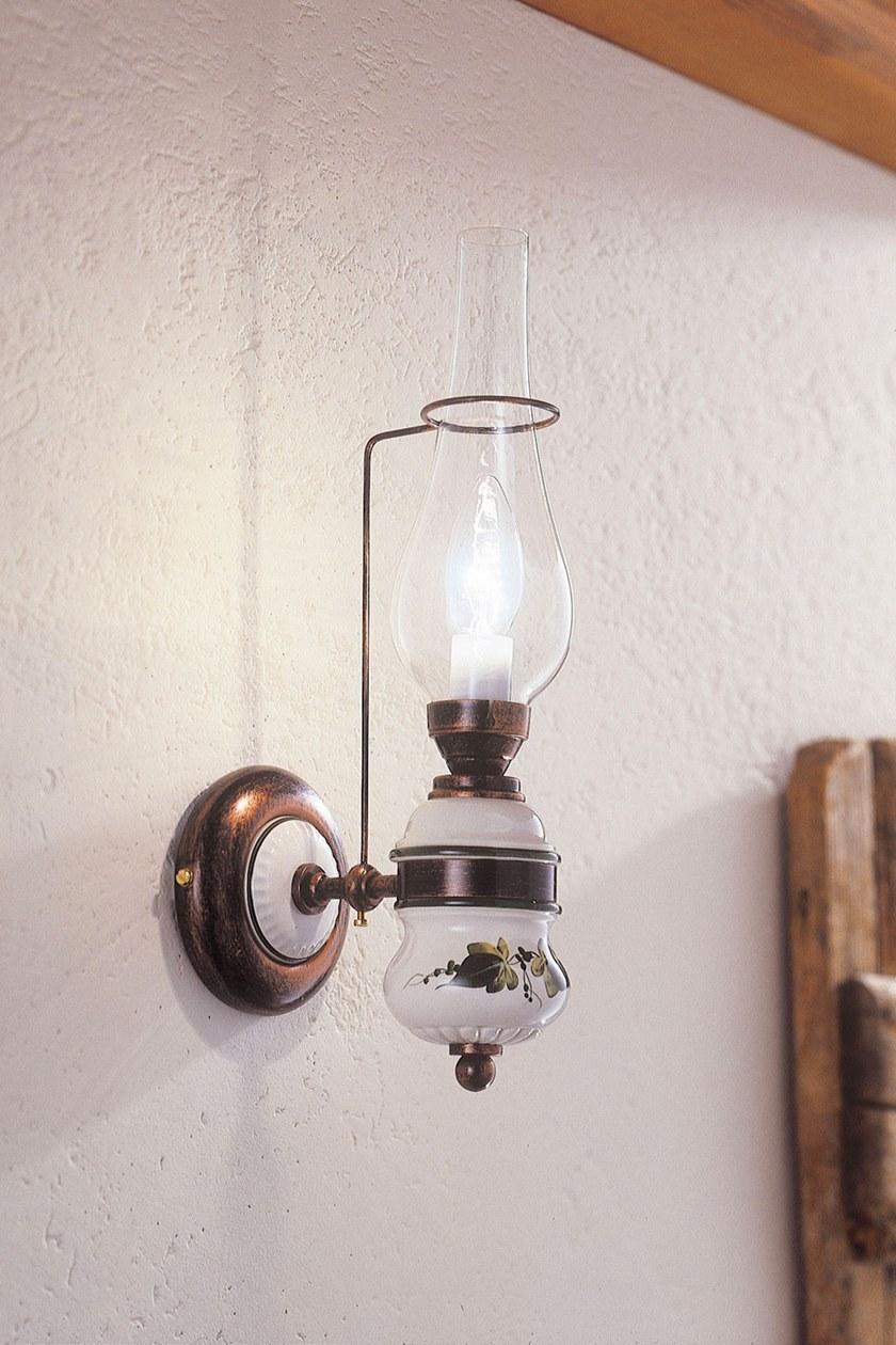 FERROLUCE Настенный керамический светильник с фиксированным кронштейном Pompei C560 - Вид №1