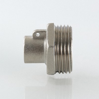 VTr.424.N.M006 Переходник для подключения датчика температуры Valtec M10 х 1"  - Вид №4