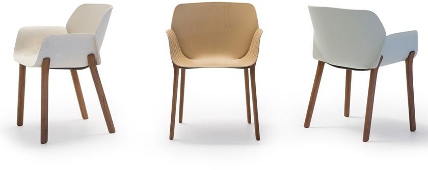 Andreu World Стул из технополимера с подлокотниками Nuez So2770 - Вид №3