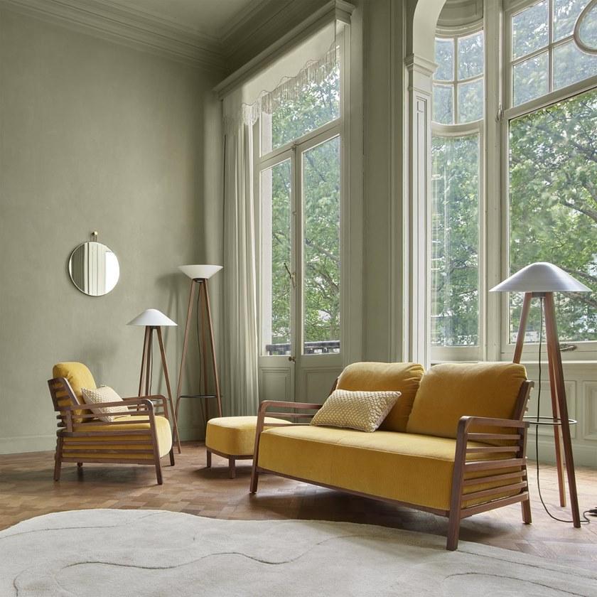 Ligne Roset Мягкая кожаная подставка для ног Flax 12190205 - Вид №2