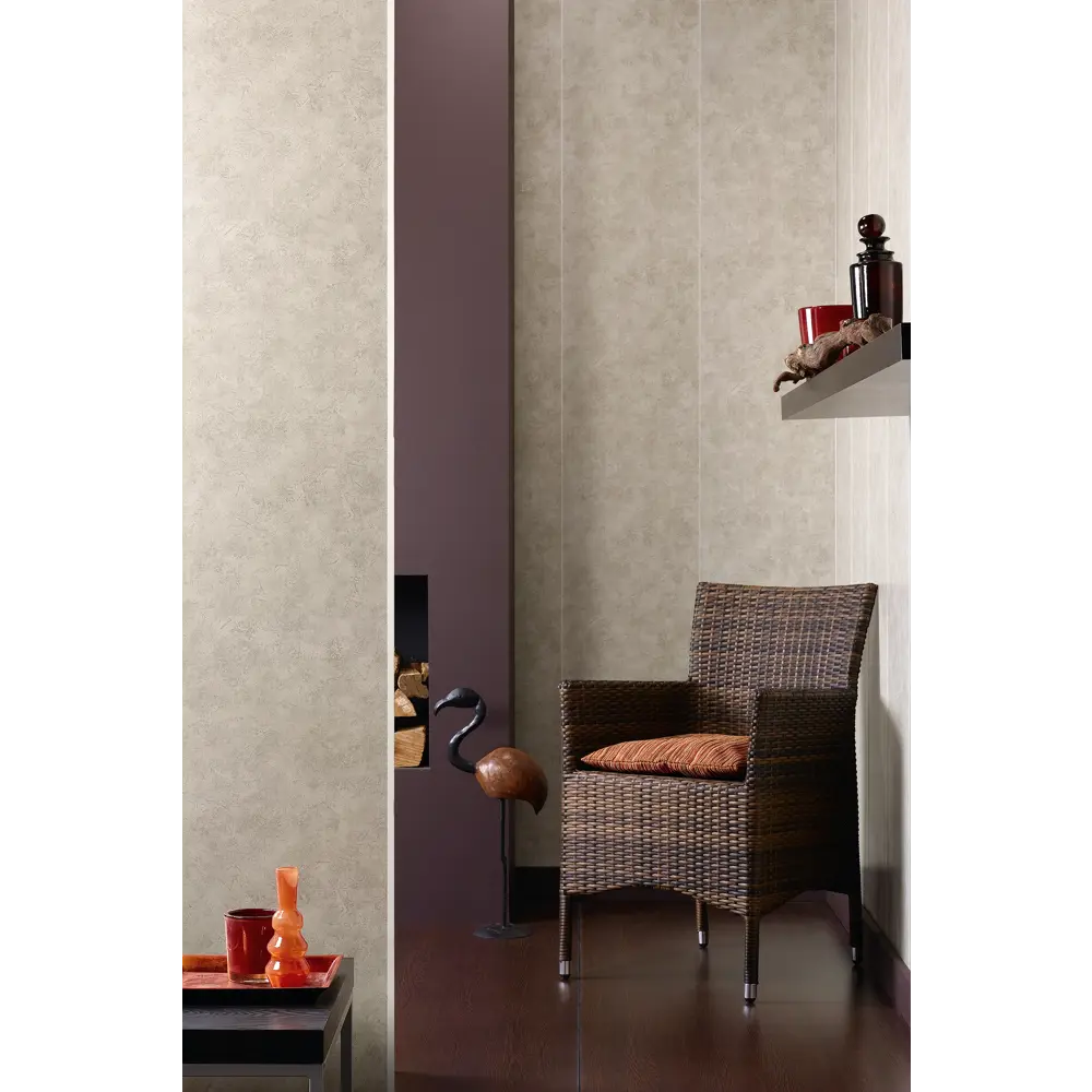 Стеновая панель ПВХ Брис бежевый 2700x375x8 мм 1 м² VENTA STLM-2199622 - Вид №2