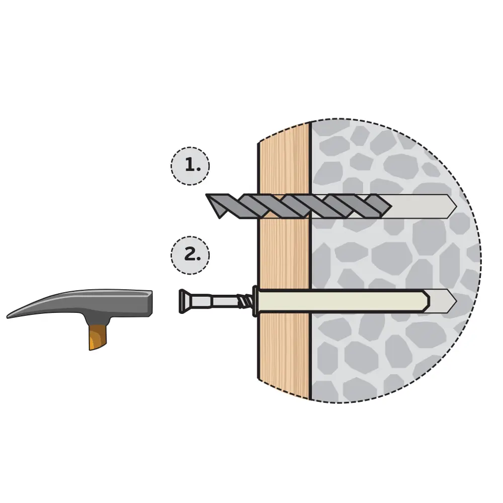Дюбель-гвозди STANDERS для профессионального монтажа конструкций 6×40 мм 85493217 STLM-0063293 - Вид №3