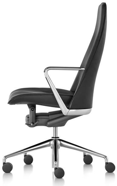 Herman Miller Поворотное кожаное кресло руководителя с высокой спинкой Taper sun-id-1437969 - Вид №2