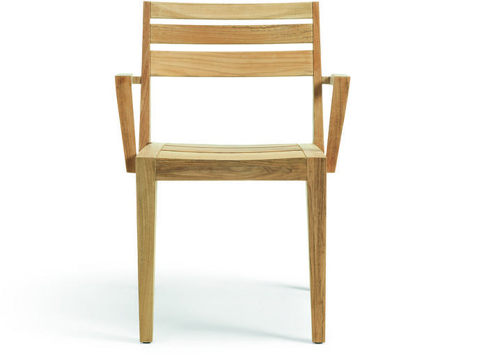 Ethimo Садовый стул из тика с подлокотниками Ribot Rbpdim010 - Вид №1