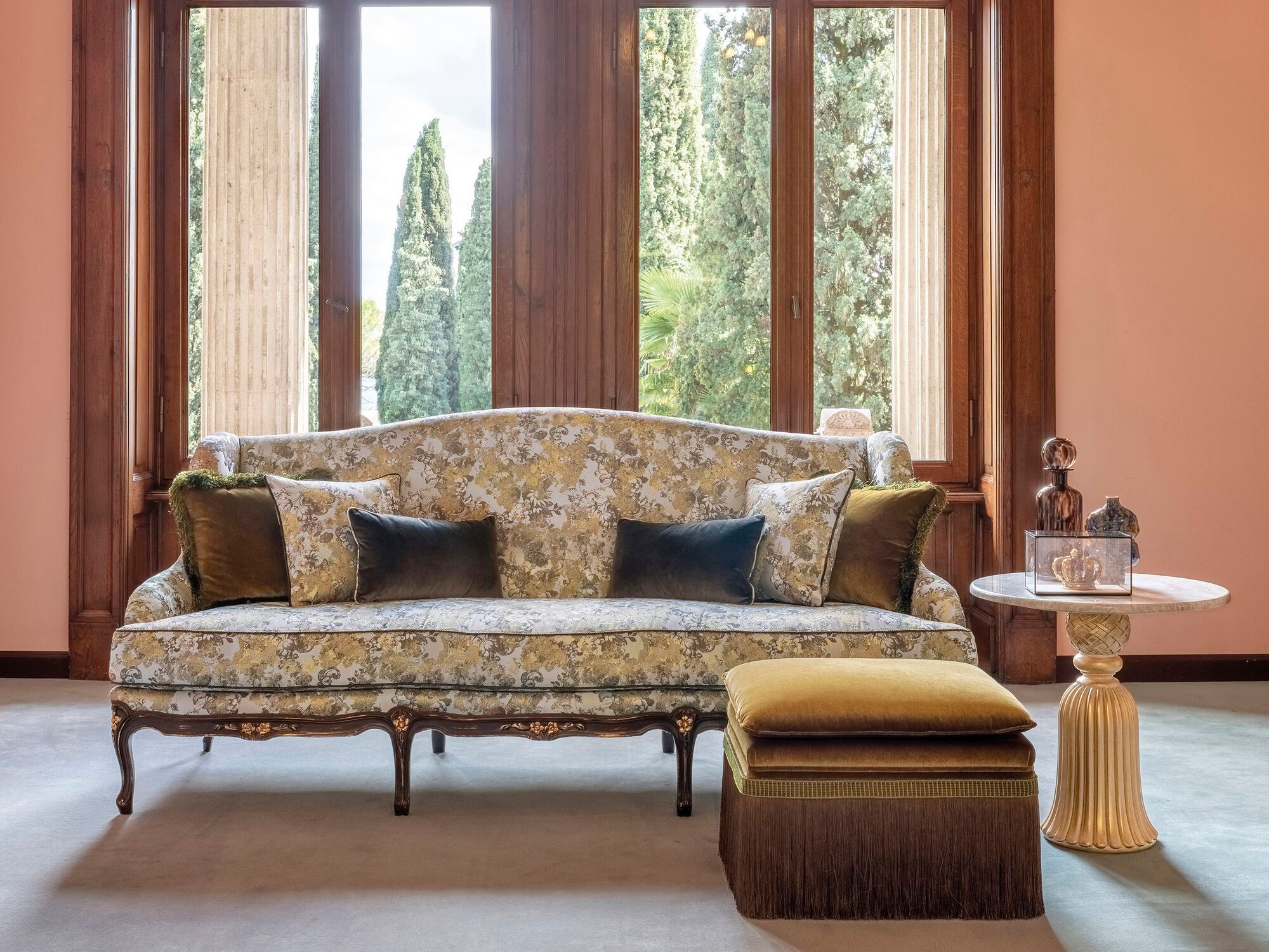 Круглый мраморный журнальный столик для гостиной Bellotti Ezio Charming ARCH-00008829 - Вид №2